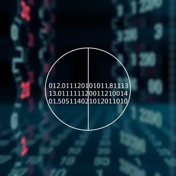 Diagram depicting the division of a sorted list into halves to locate a target value using a binary search approach