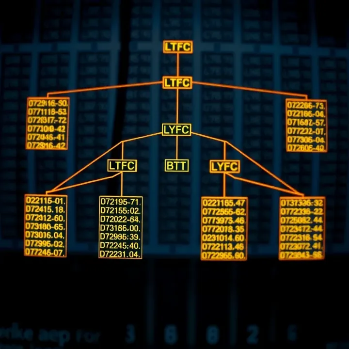 Visualization of binary tree traversal with highlighted nodes in order