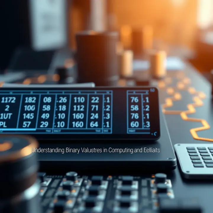 Practical Uses of Binary Value Tables in Computing and Electronics Diagram illustrating practical applications of binary value tables in computing and electronic circuits