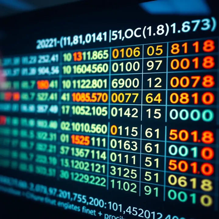 Chart displaying a binary value table with corresponding decimal numbers and highlighted binary patterns