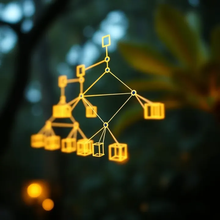 Binary tree illustration showing nodes connected in hierarchical levels for traversal