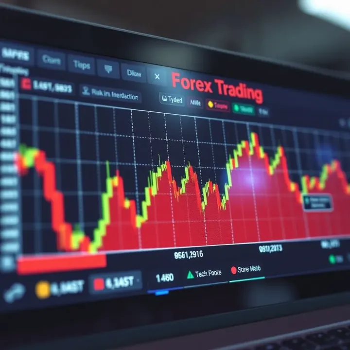 Graph illustrating risk management strategies in forex trading