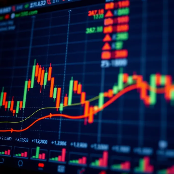 Diagram of bearish candlestick patterns demonstrating downward price movements and market sentiment