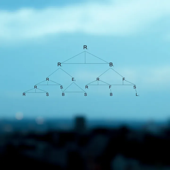 Visual Representation of Binary Tree Structure Diagram illustrating the structure of a binary tree with varying node levels